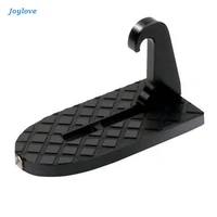 joylove foldable car vehicle folding stepping ladder foot pegs easy access to car rooftop with safety hammer for jeep car suv