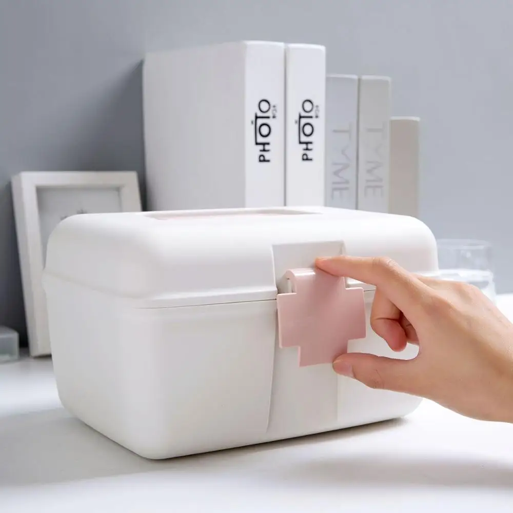 1 шт. Большой Вместительный органайзер для таблеток аптечка пластиковая коробка