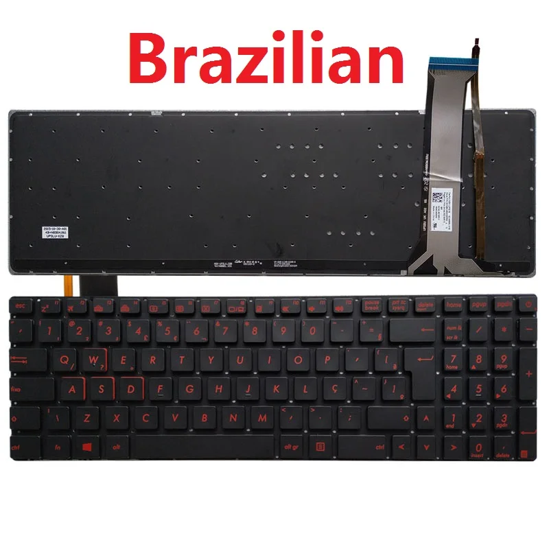 Клавиатура BE/BR/GR/IT/SW/TR для ASUS GL551 GL551J GL551JK GL551JM GL551JW GL551JX N552 N552VX N552VW N552V|Клавиатуры
