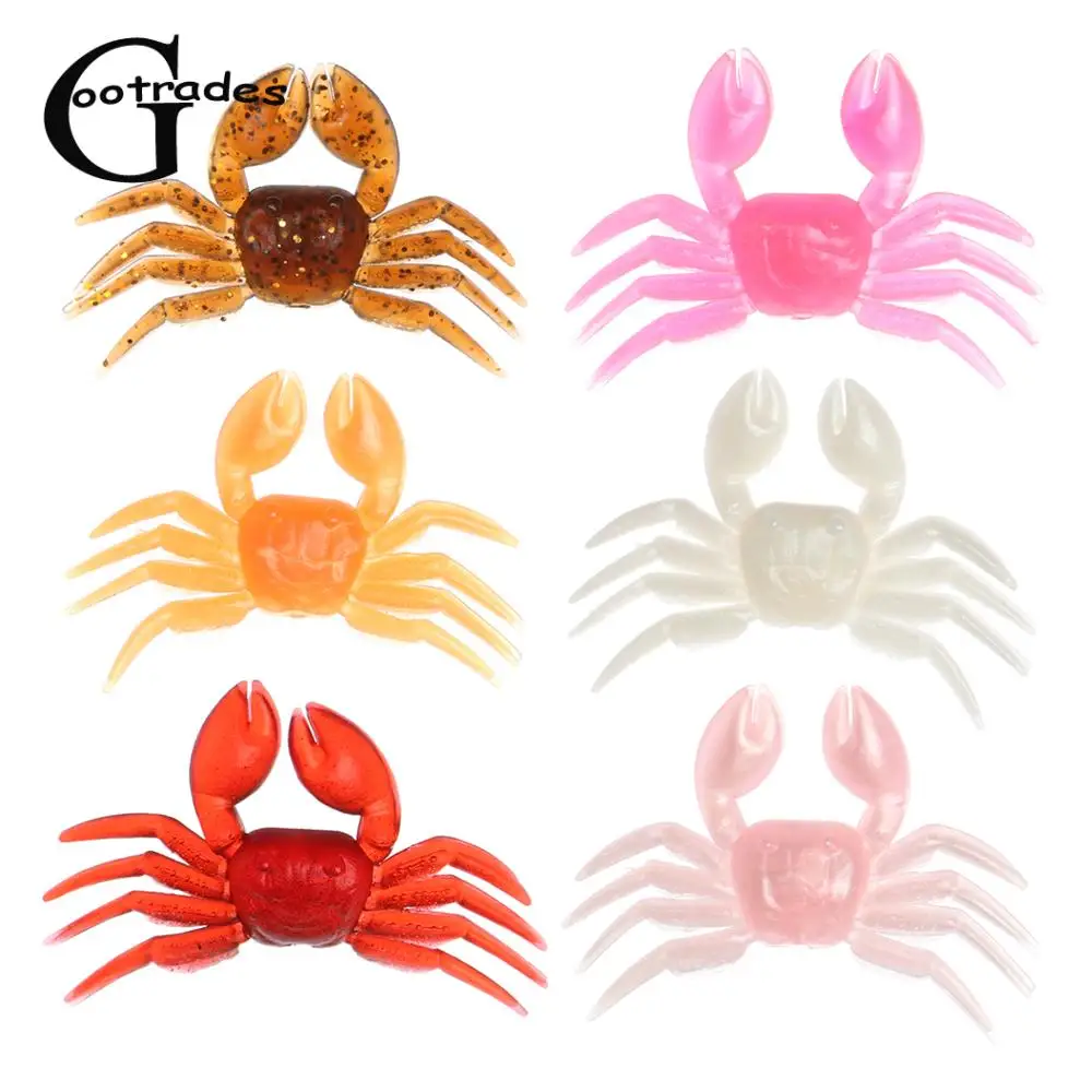 5 шт./компл. искусственные приманки в виде краба 3D Моделирование Приманка из