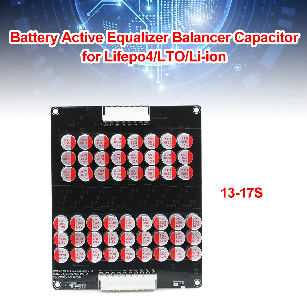 Стабилизатор аккумуляторных батарей 5A 3-21S BMS силовой конденсатор литиевая
