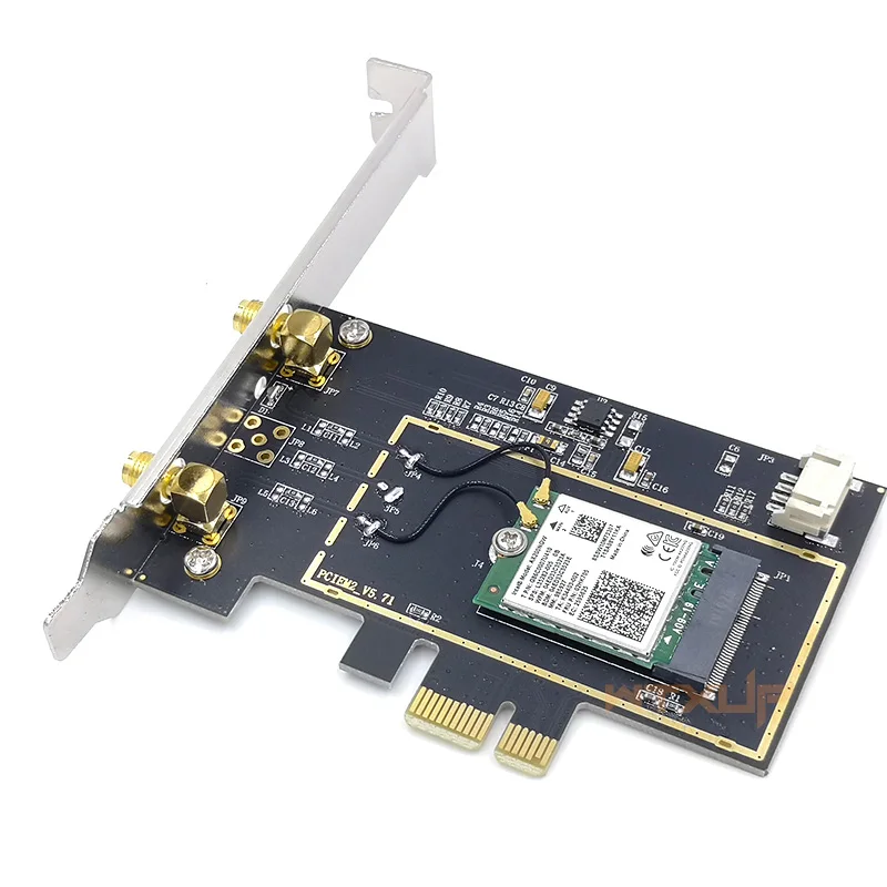 Адаптер PCIE Wi Fi Bluetooth Двухдиапазонная беспроводная сетевая карта M2 NGFF конвертер