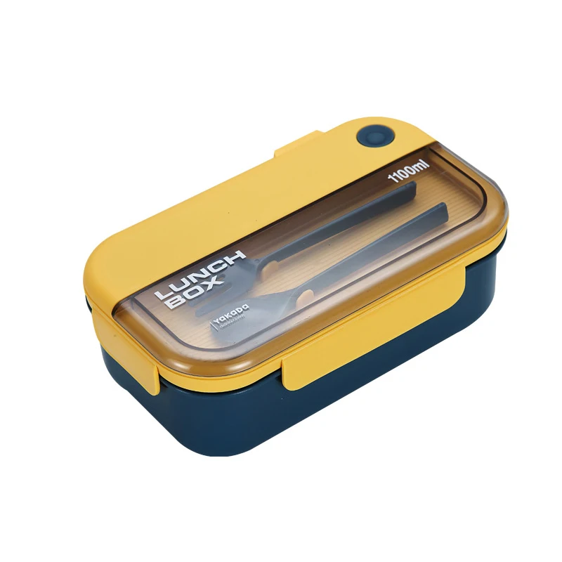 

Lunch Box With Compartments PP Thermal Cutlery Set For Kid School Heating Food Container Bento Storage Kitchen Accessories