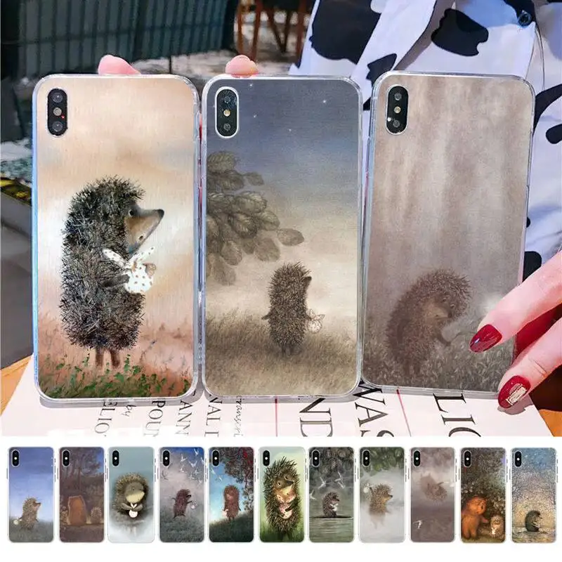

Babaite Hedgehog in the Fog Phone Case for iPhone 11 12 13 mini pro XS MAX 8 7 6 6S Plus X 5S SE 2020 XR case