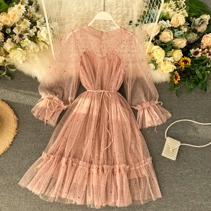 Милое кружевное платье с воротником Питер Пэн шикарное блестящее женское