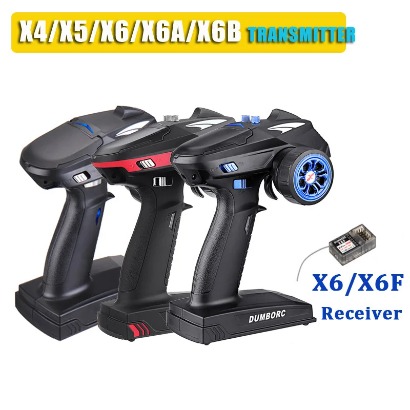 Передатчик DumboRC X6A/X6B/X6/X5/X4 2 4G 6CH с приемником X6F/X6 для радиоуправляемых автомобилей