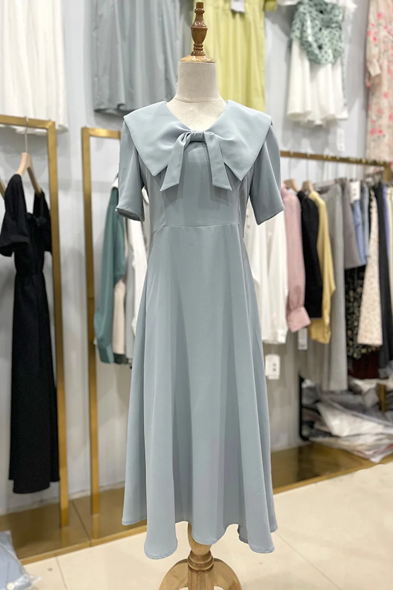 

Sweet Preppy Style Long Dress 2021 Summer New Women's Retro Elegant Dress Female Maxi Evening Birthday Dresses