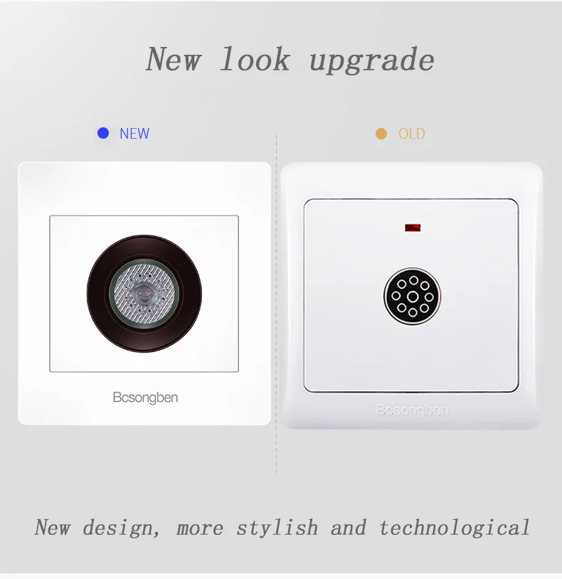 Умный переключатель с голосовым датчиком для коридора лестницы склада 220 В