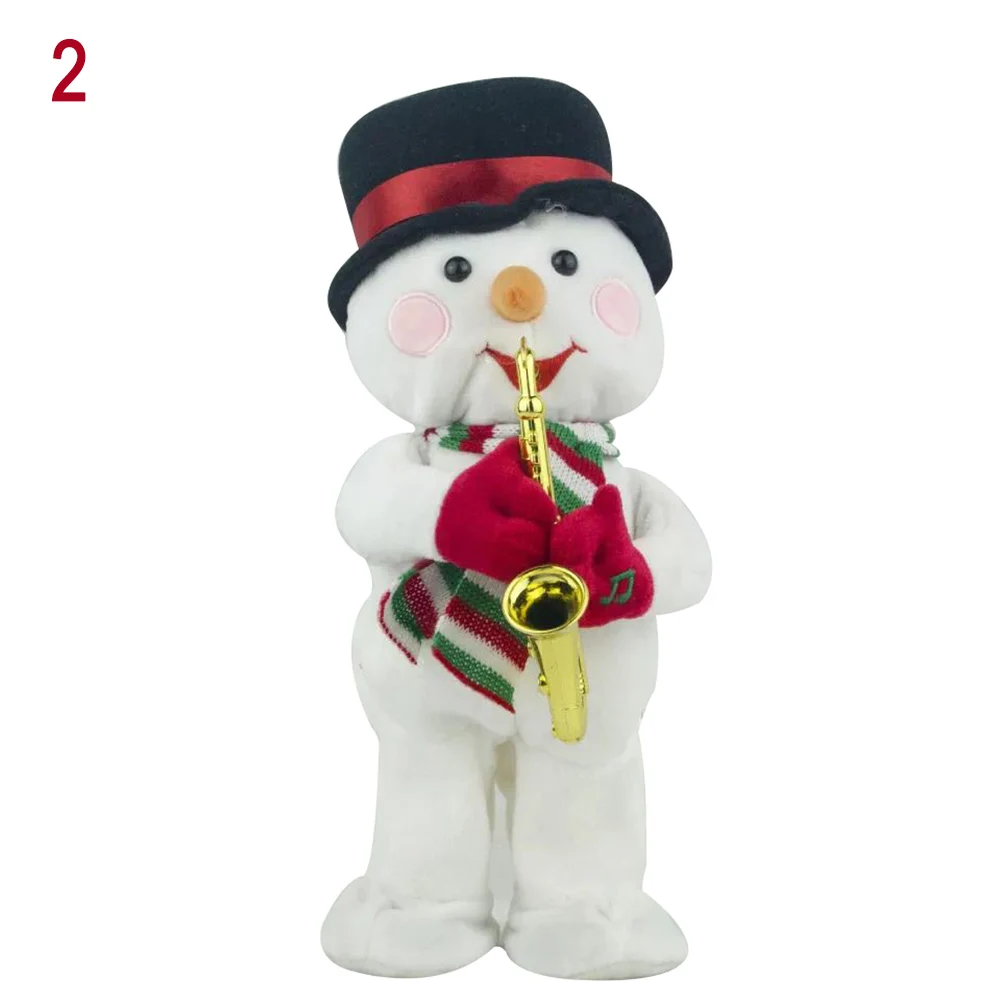 Электрическая Рождественская шляпа Санта-Клауса музыкальная Мягкая кукла