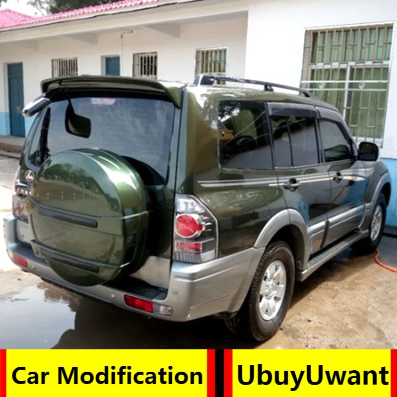 

UBUYUWANT For Mitsubishi V73 Pajero 2007-2015 Spoiler ABS Material Car Rear Wing Rear Spoiler For Mitsubishi Pajero V73