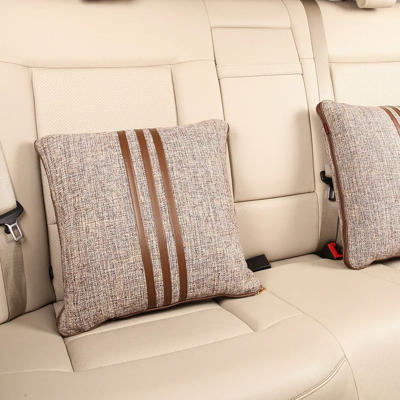 

JINSERTA 2pcs Car Pillow Headrest Neck Pillow Auto Seat Back Support Cushions 2 in 1 Waist Pillow and Quilt Relieve Fatigue