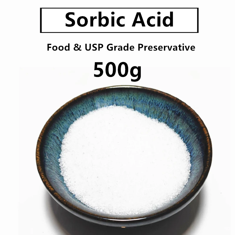 

500 г, 100% сорбиновая кислота, пищевой консервант класса USP