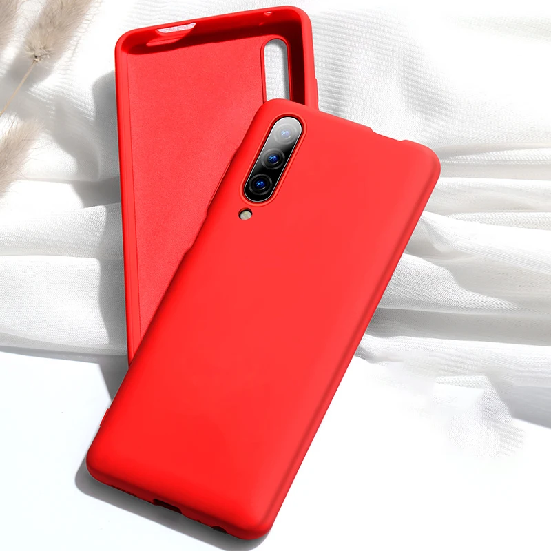 Мягкий жидкий силиконовый чехол для huawei Honor 8X 9X Global HONOR 10i 20 Pro 20s 10 Lite 8A 8S 9 8 V10 V20 тонкий силиконовый чехол - Цвет: Красный