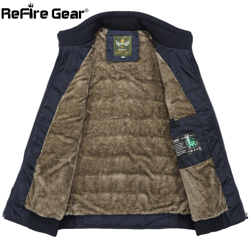 ReFire Gear зимний теплый пуховый жилет мужская повседневная флисовая жилетка с