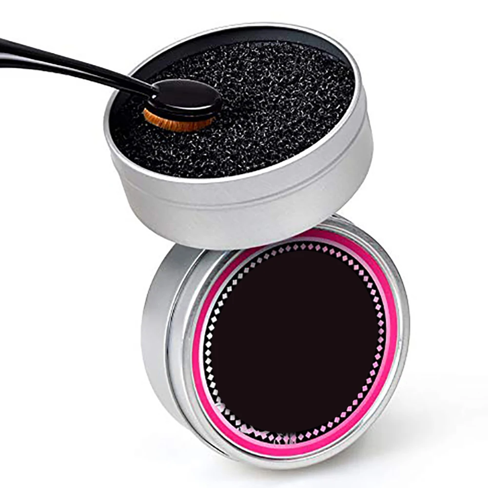 1PCMakeup щеточная Очистительная коробка обеспечивает быструю очистку губчатая