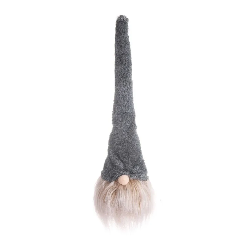 Knitted Sitting Tomte Christmas Gnome Doll Decorations Tabletop Santa Figurines Ornaments Holiday Present Produtos De Natal - Цвет: 22
