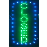closed vertical shop led 19x10 sign bright store neon bar close animated light open mart
