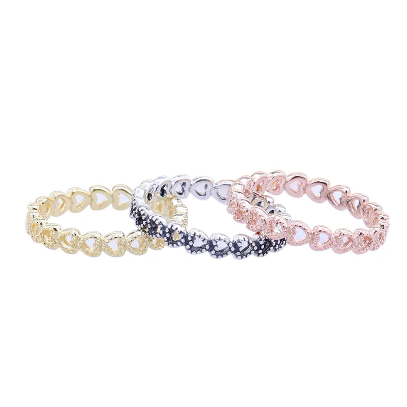 

925 Sterling Silver pandoradora Ring Pave Classic Elegance With Crystal Rings For Women Wedding Party Gift Fashion Jewelry