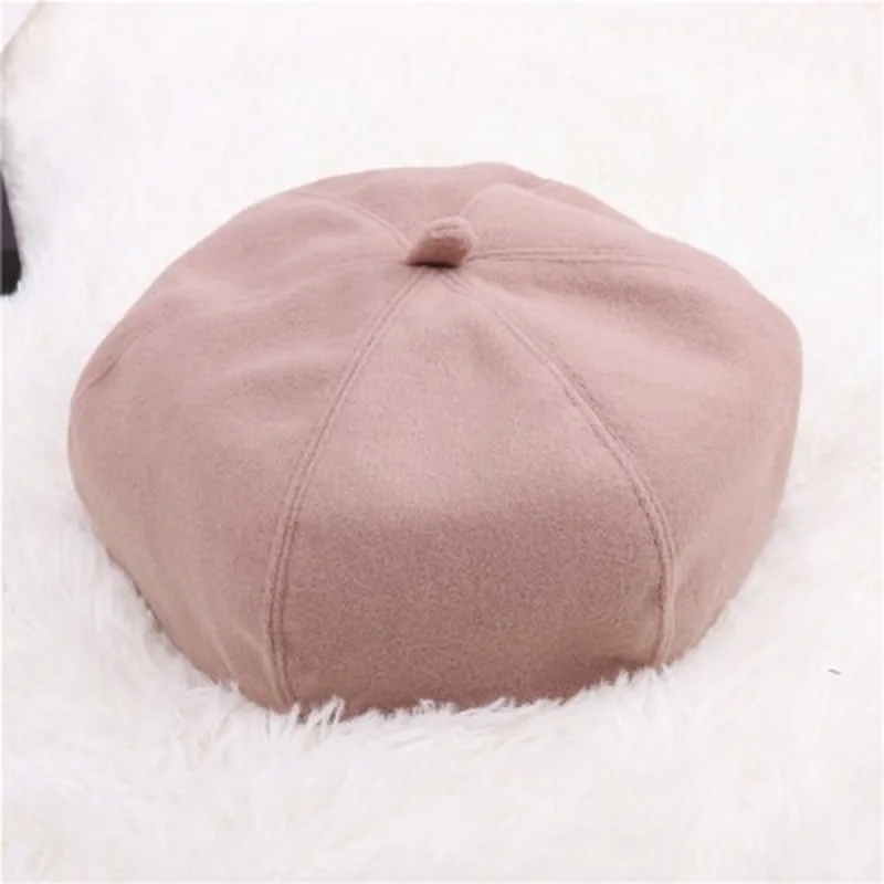 Шляпа женская осенняя и зимняя Ретро британская шерстяная газетная шляпа