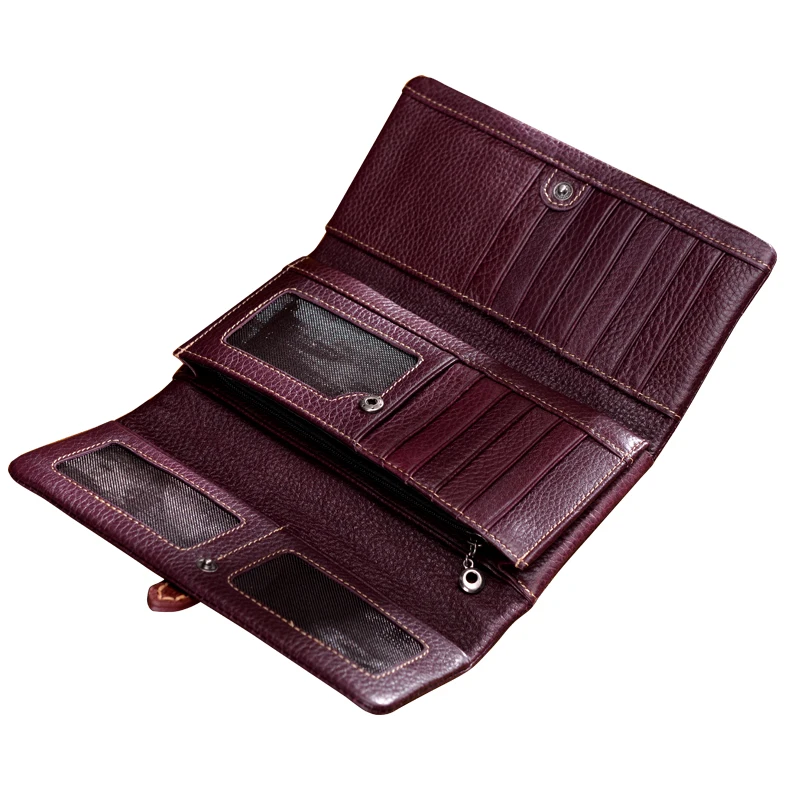 

Difenise Women Vintage Long Purse Genuine Leather Wallets