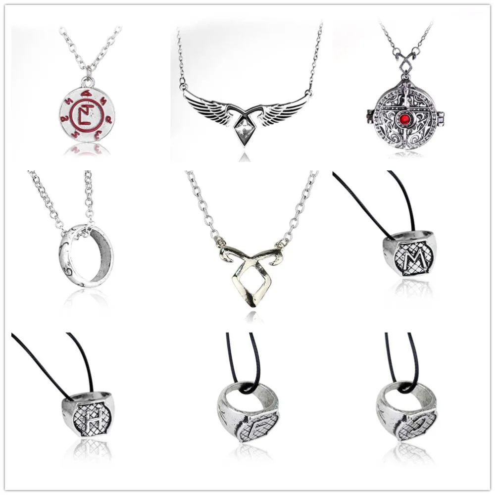 Фильма город кулон ожерелье из костей Ангельский силы Мощность Руна орудия