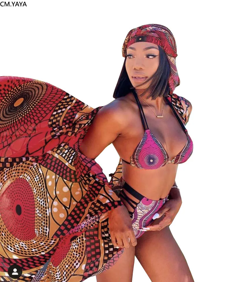 2019 женская летняя черная с дырками печать Холтер барная столешница трусики плащ