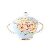 european royal ceramic sugar cansafternoon tea accessories court relief sauce pots seasoning cans sugar pots gifts mug