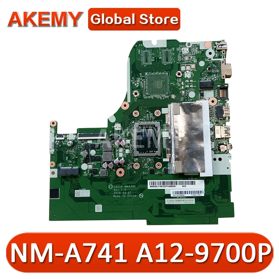 5B20L71644 для For Lenovo Ideapad 310 15ABR материнская плата ноутбука CG516 NM A741 с процессором AMD A12