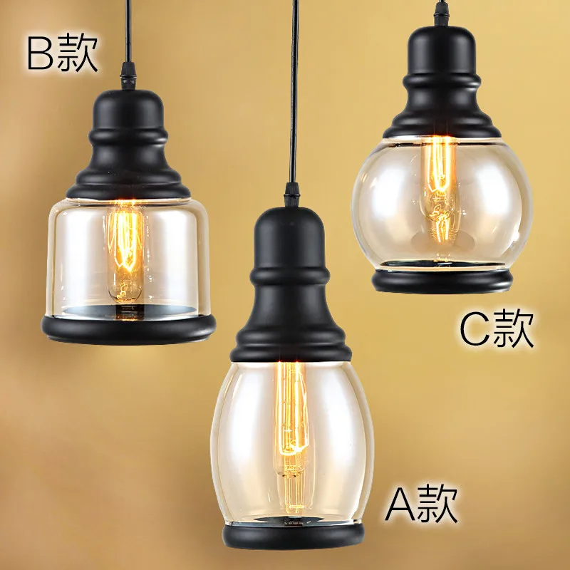 Американская кантри винтажная столовая лампа кафе чердак бар личность