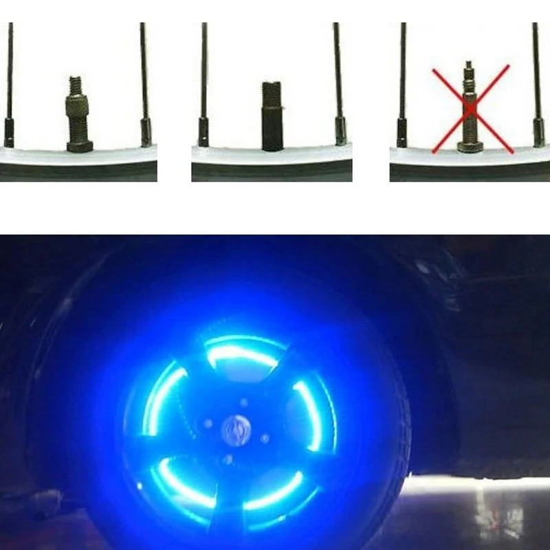 Светильник для велосипеда со светодиодной вспышкой колпачок колесного клапана