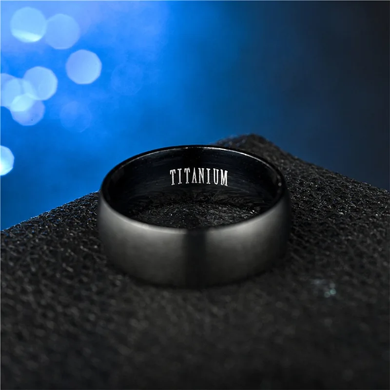 Кольцо мужское черное новинка 2018 GUN из 100% титан-карбида ювелирные изделия для мужчин на свадьбу, классический подарок для парня.