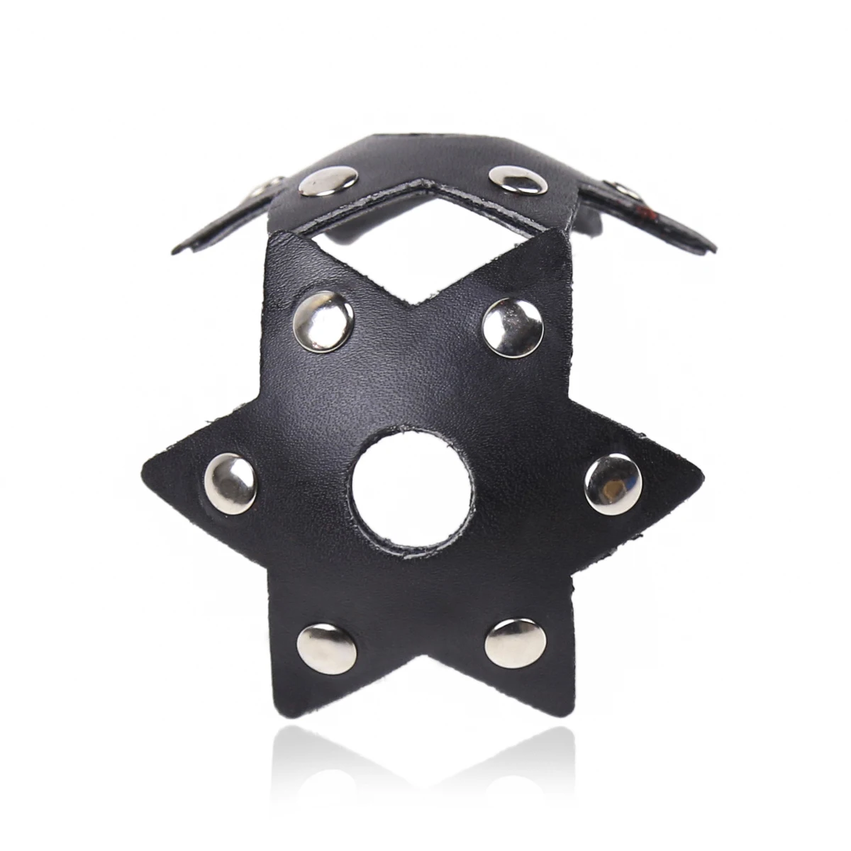 Чехол для сосков из искусственной кожи в стиле панк готика шестиугольник с