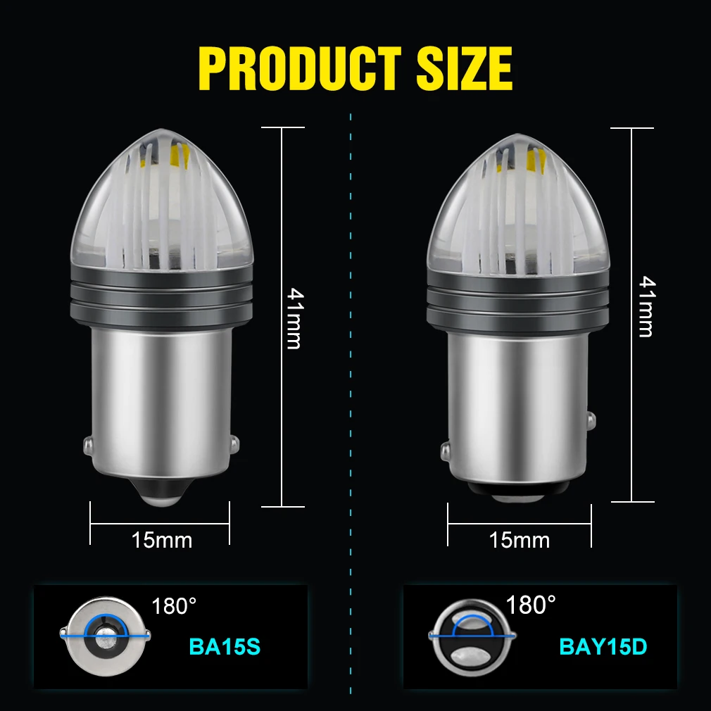 1 шт. 3D P21W 1156 BA15S светодиодный ная лампа P21/ 5W 1157 BAY15D светодиодная для автомобиля R5W