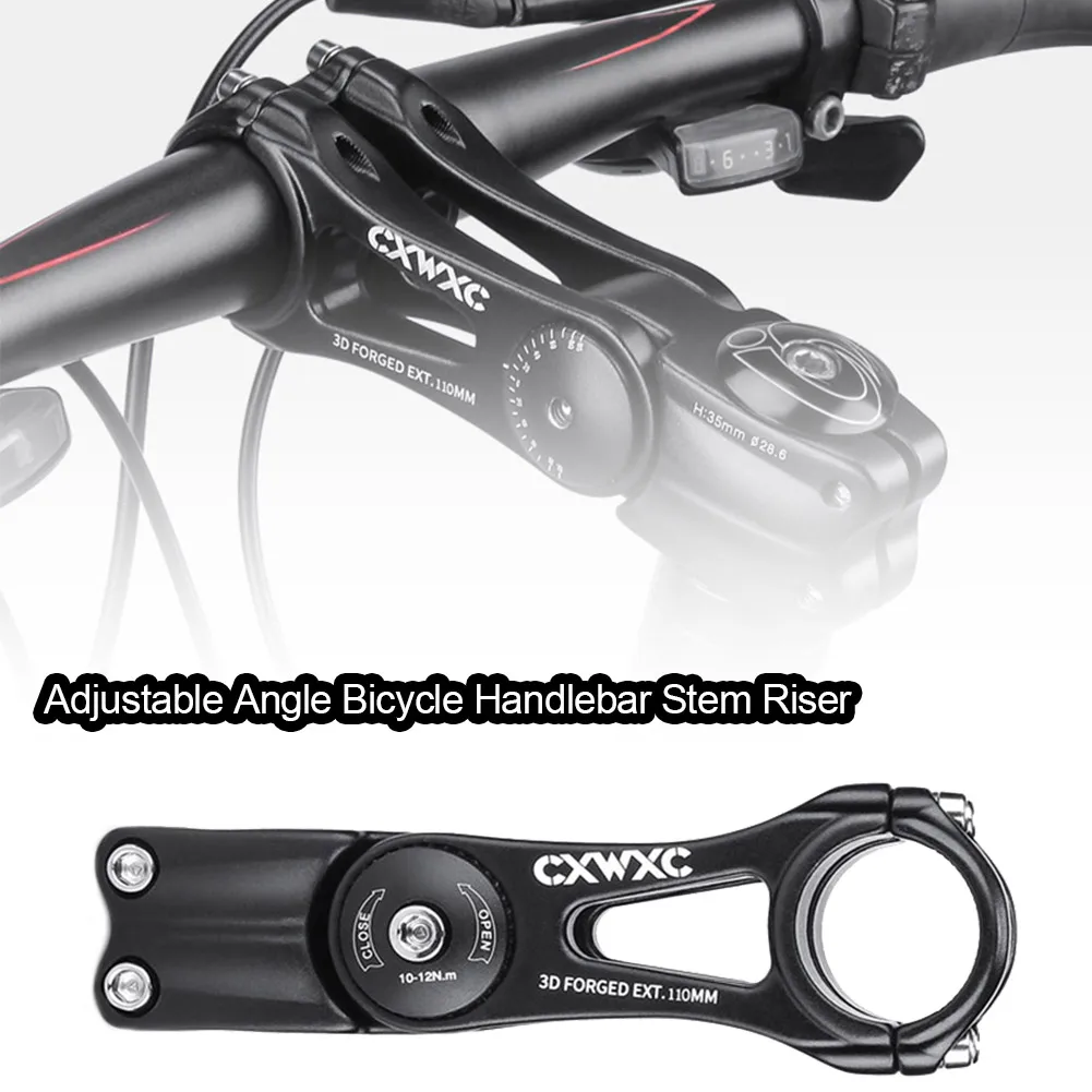 

Bike Handlebar Stem Adjustable Angle Alloy Bike Stem Mountain And Road Bicycle Stem Fit 31.8mm Mountain Bike Stems