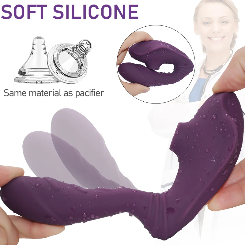 Пульт дистанционного управления сосущие вибраторы для женщин массажер Вагины и