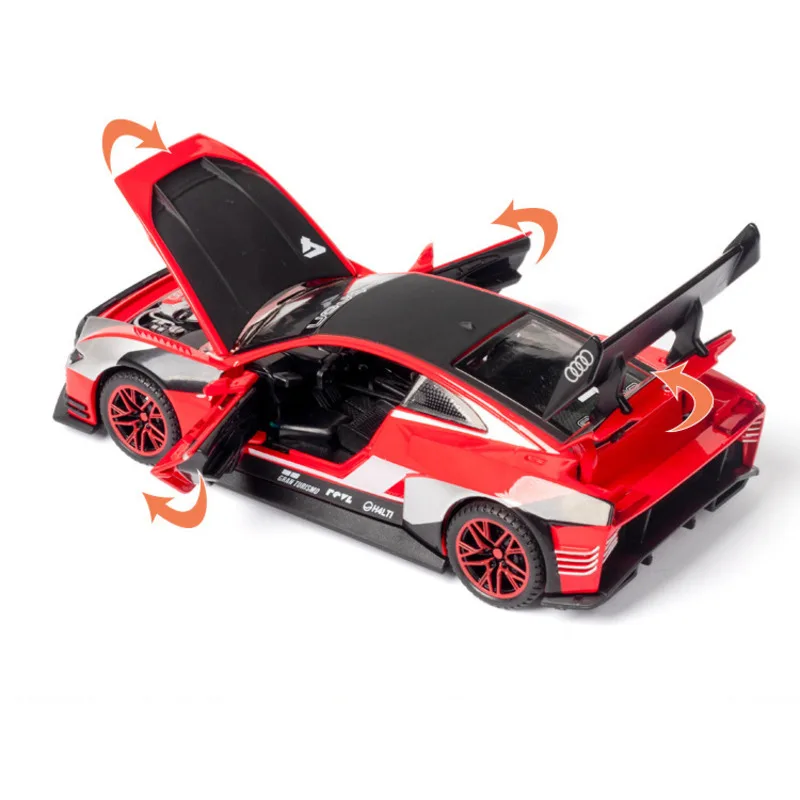 1:32 Audi GT Le Mans спортивный гоночный автомобиль литые автомобили и игрушечные