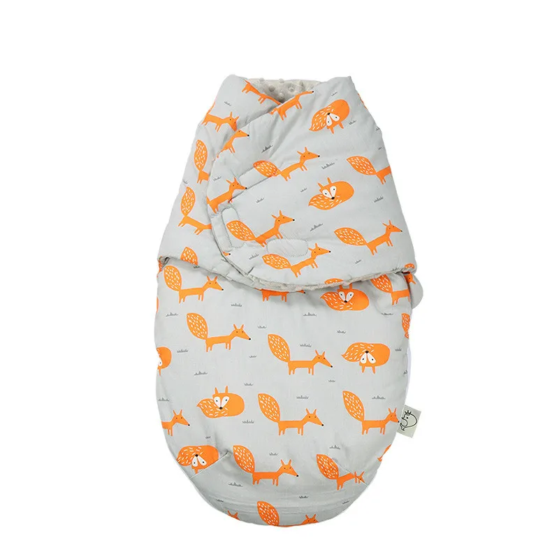 Детское Хлопковое одеяло конверт детский спальный мешок коляска с принтом
