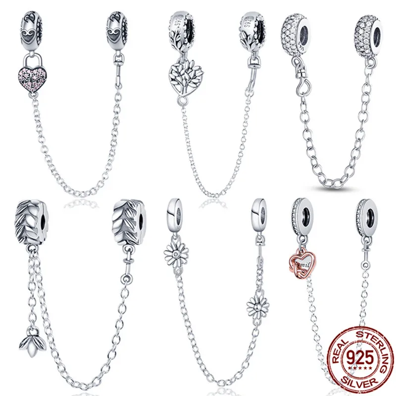 

Цепочка для браслета из серебра 925 пробы, 6 шт.