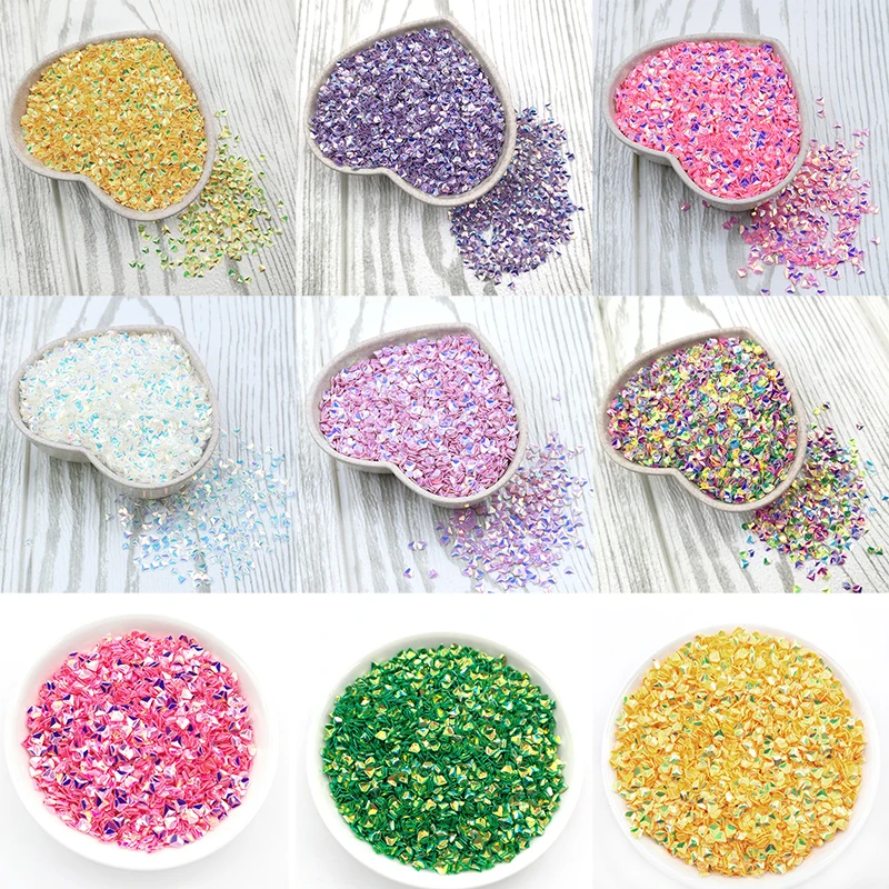 Прозрачные пайетки для ногтевого дизайна размером 3 мм 20 г/лот | Дом и сад