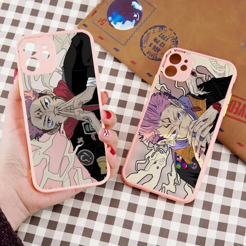

jujutsu kaisen anime Phone Case matte transparent For iphone 7 8 11 12 13 plus mini x xs xr pro max cover