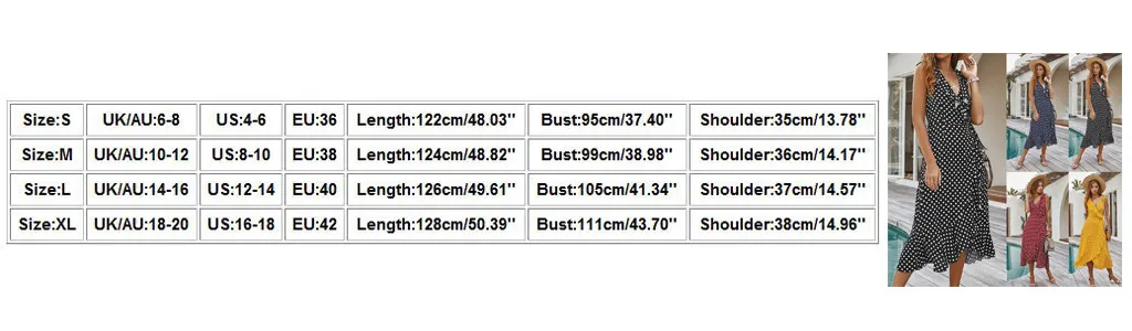 

Vintage Women Polka Dot Print Dresses Summer Ruffles Sexy V-neck Long Maxi Dress 2020 Sleeveless Dresses For Female Vestidos#J30