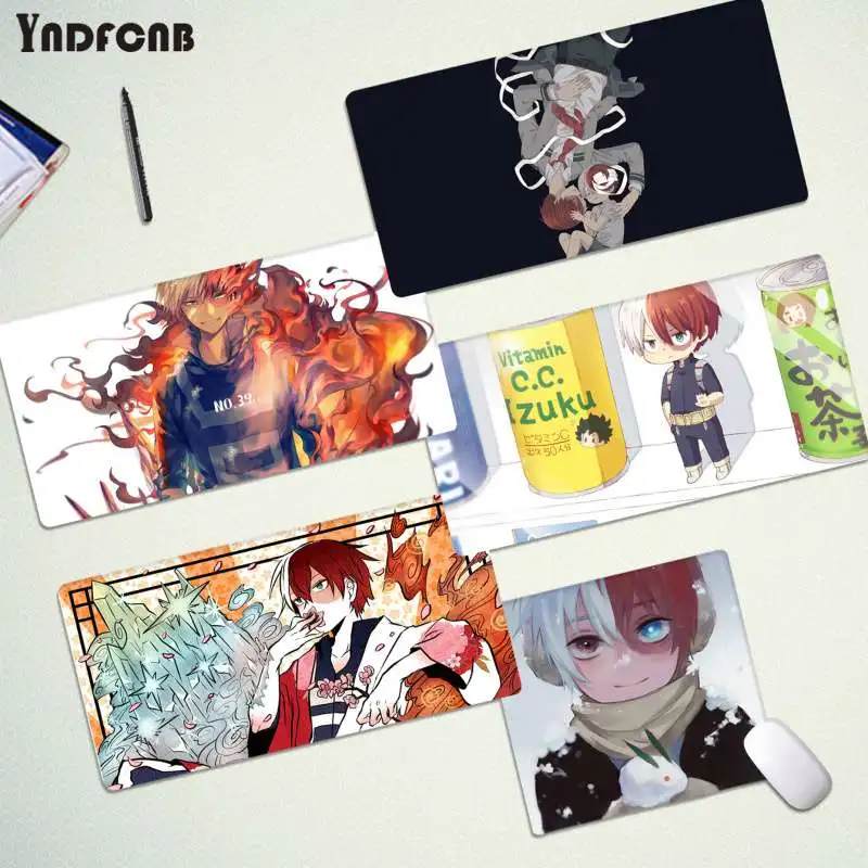 

YNDFCNB My Boku no Hero Academia Todoroki Shouto My Large sizes DIY Custom Mouse pad mat Size for Deak Mat for overwatch/cs go