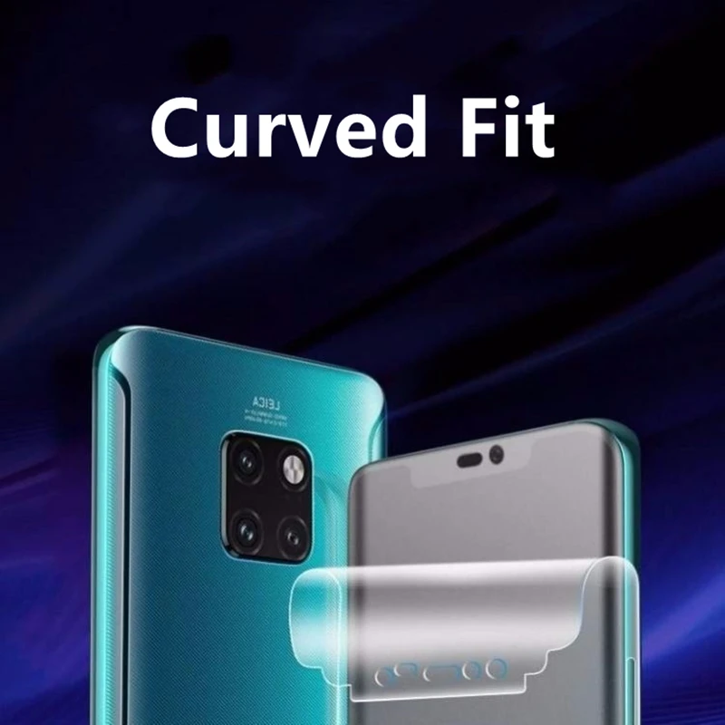 Гидрогелевая пленка для Mate30 40 RS 20 Nova 7/8 Pro защитная на весь экран P30/P50/P40 Plus