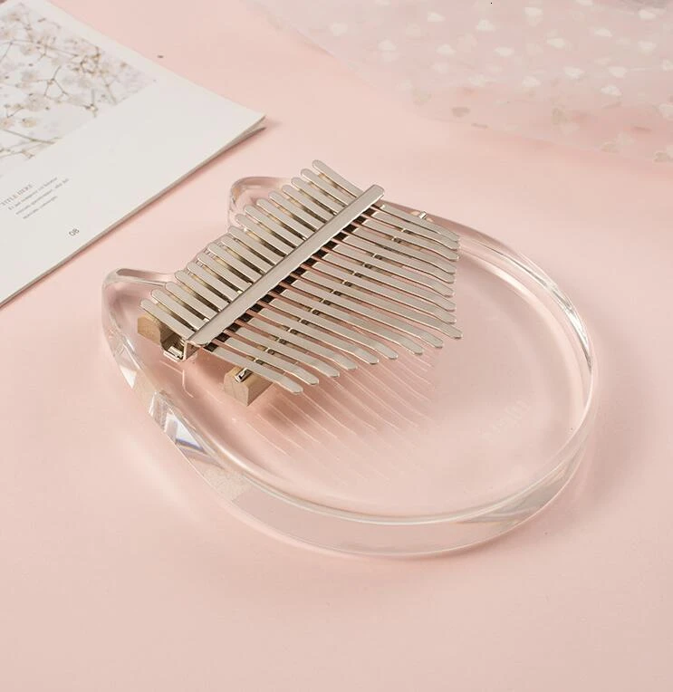 17 клавиш Kalimba акриловое пианино Mbira прозрачная клавиатура инструмент Тюнинг