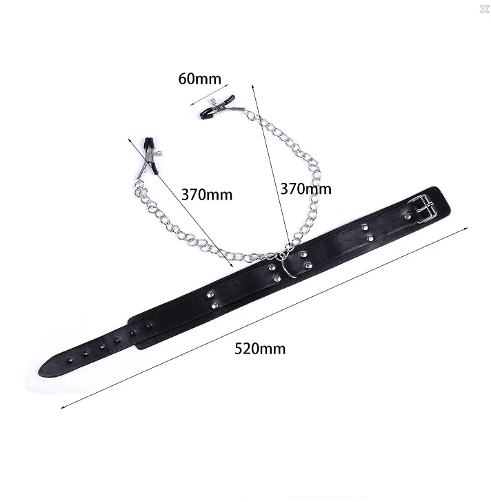 Зажимы для сосков цепочка груди кожаный ошейник женщин эротические Интимные