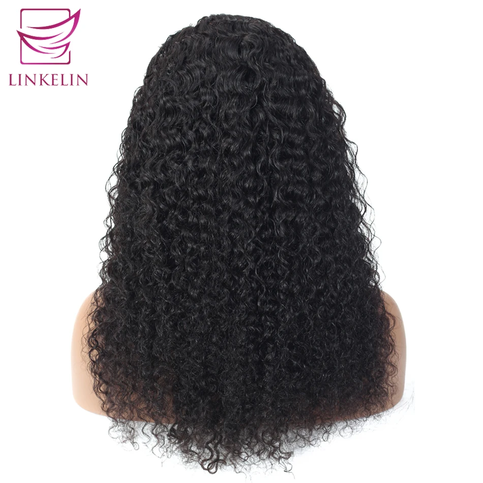 Волосы LINKELIN перуанские курчавые вьющиеся человеческие волосы парики на шнуровке