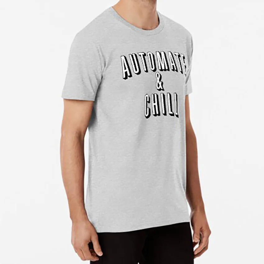 Автоматизация & Chill T shirt netflix Программирование devops Автоматизация|Мужские