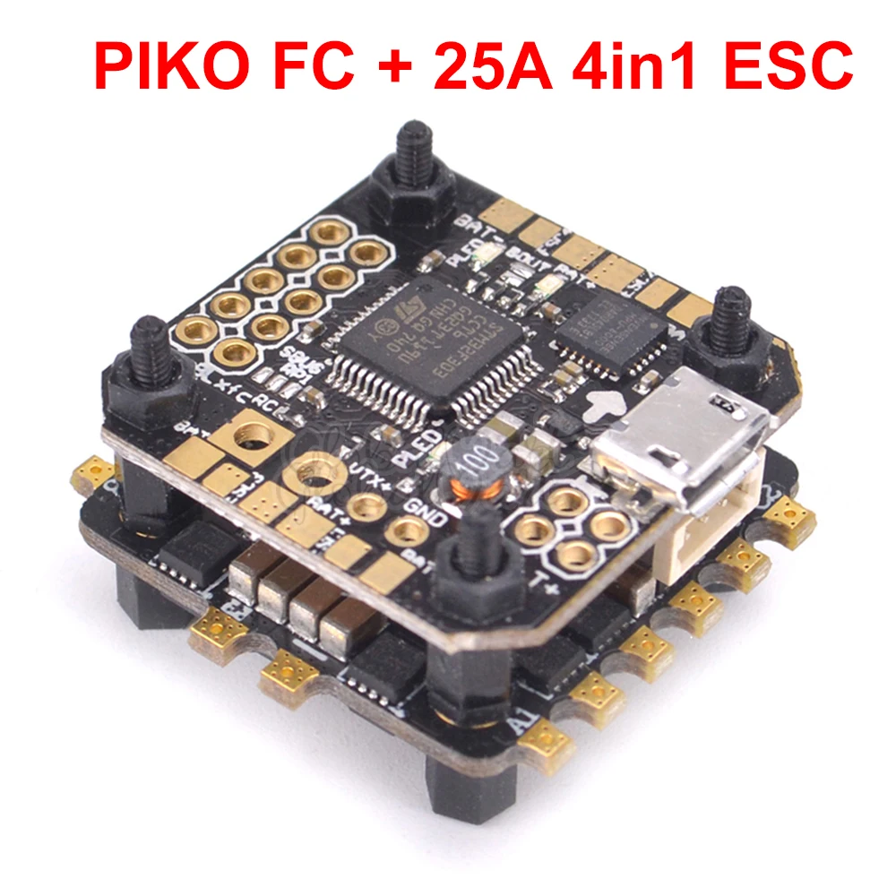 Плата микроконтроллера полета PIKO BLX + 25 А 4 в 1 BLHeli ESC для mini indoor FPV RC Racing Drone ix2 90 мм 80 F3