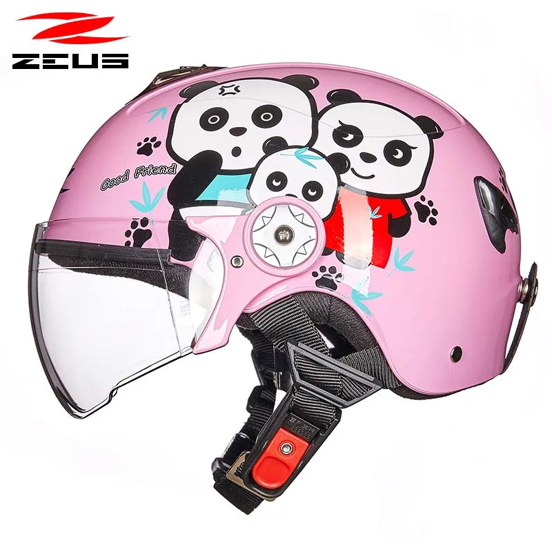 Детский мотоциклетный шлем loveliness с пандой для мальчиков и девочек|helmet for|zeus helmetzeus