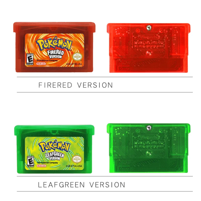 Видеоигра Pokemon изумрудная серия NDSL GB GBC GBM GBA SP Классическая коллекция цветная